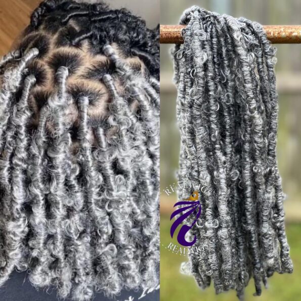 CC Handmade pre looped butterfly locs