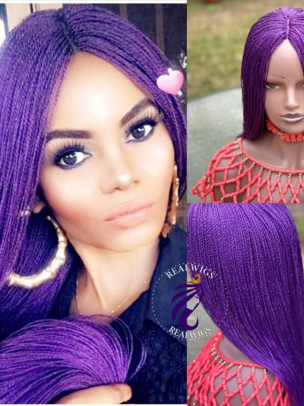 Edith – Micro Braided Purple Wig (1)