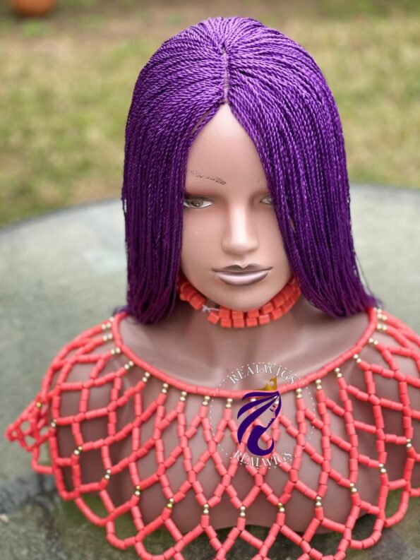 Edith – Micro Braided Purple Wig (4)