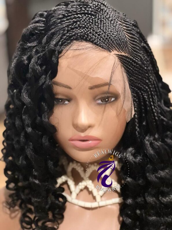 Wily – Side Part Cornrow Curly Wig (4)