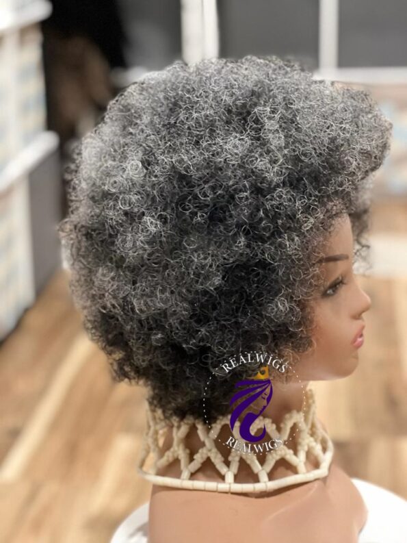 Ave – Afro Soft Wig with strands of gray (3)