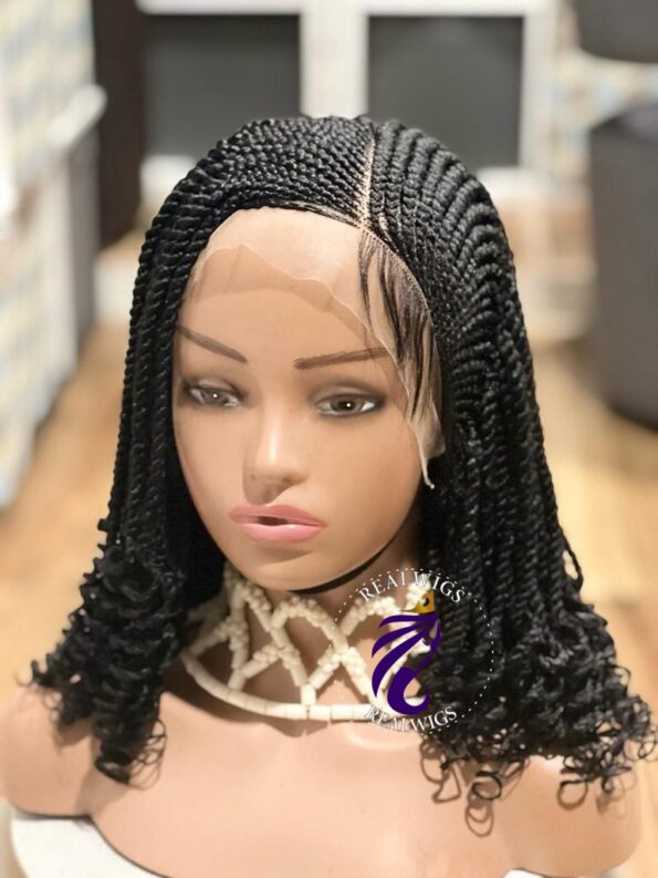 Hen Twist Braided Lace Frontal Wig 4