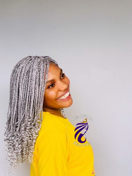 Do-hee- Braided Curly Tips Wig