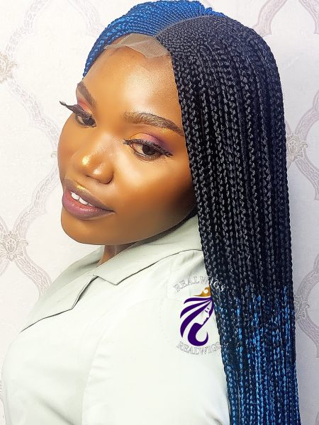 Fine -Braided Two Tone Wig