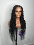 5×5 Swiss Transparent closure deep wave wig 1