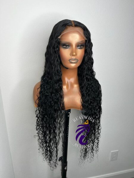 5x5 Swiss Transparent Closure Deep Wave Wig
