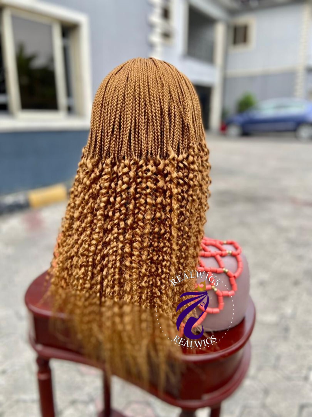 Ginger Braided Curly Wig (1)