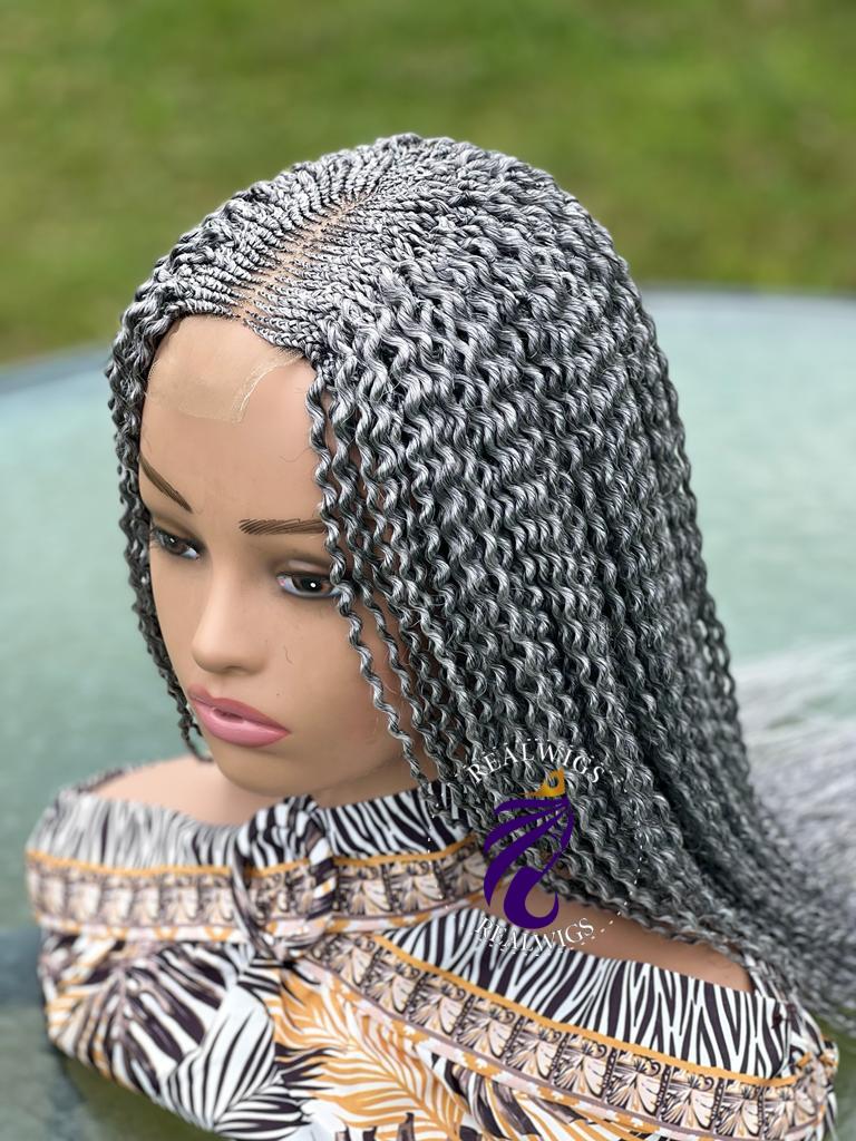 Gray - Handmade Watermelon Wig (2)
