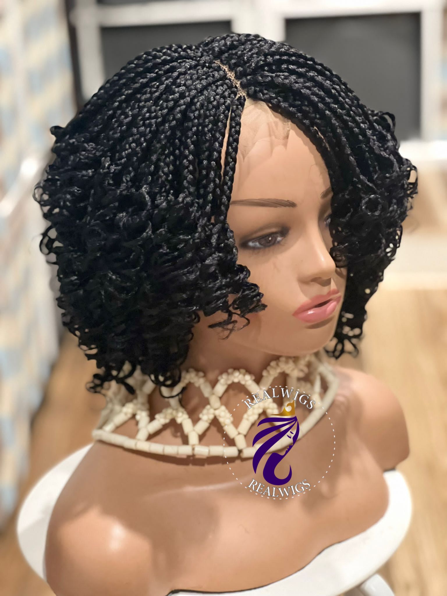 Ivy - Braided Curly Wig (4)