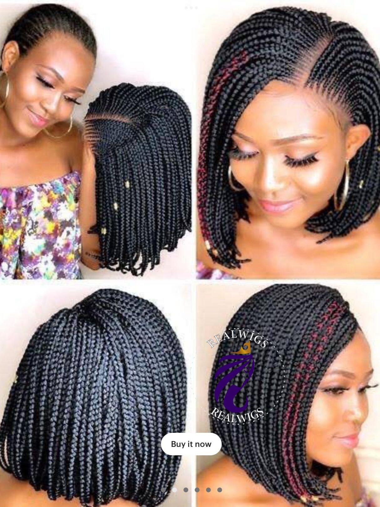 Ronny - Braided Bob Wig (1) Ronny Braided Bob Wig 1