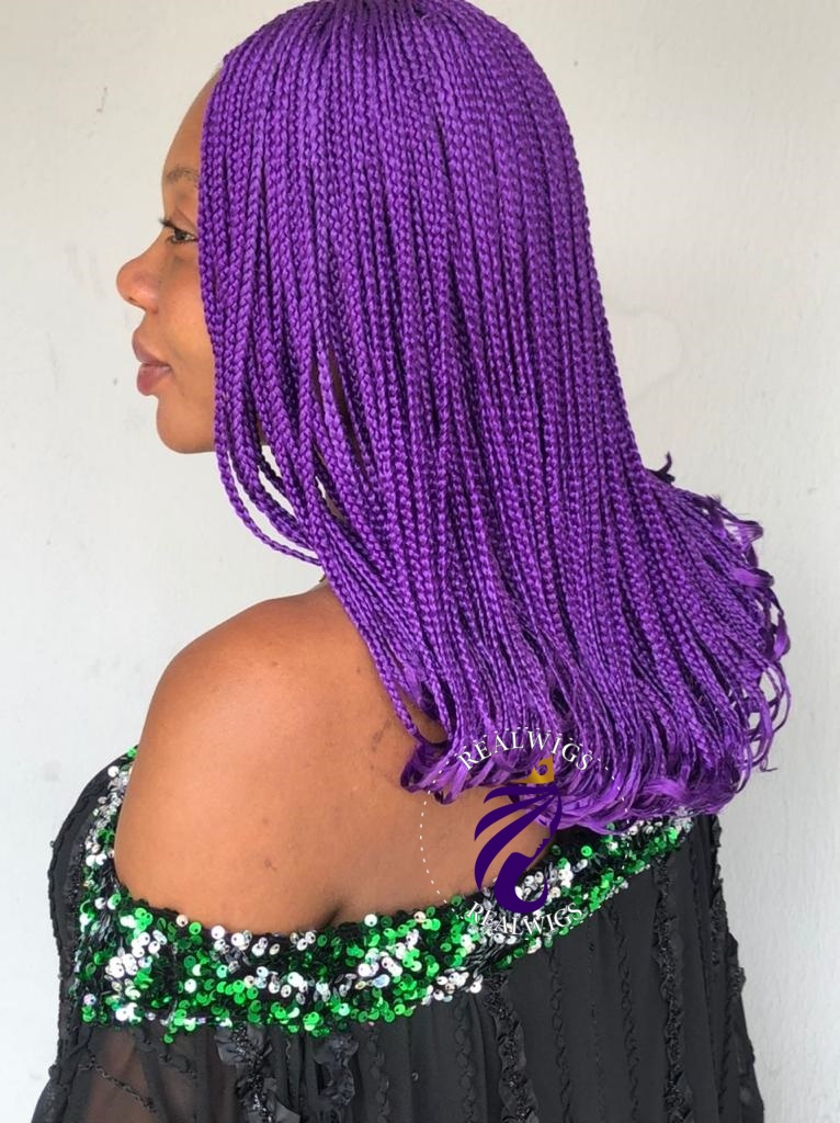 Clancy - Purple Box Braids Wig With Curly Tips (3)