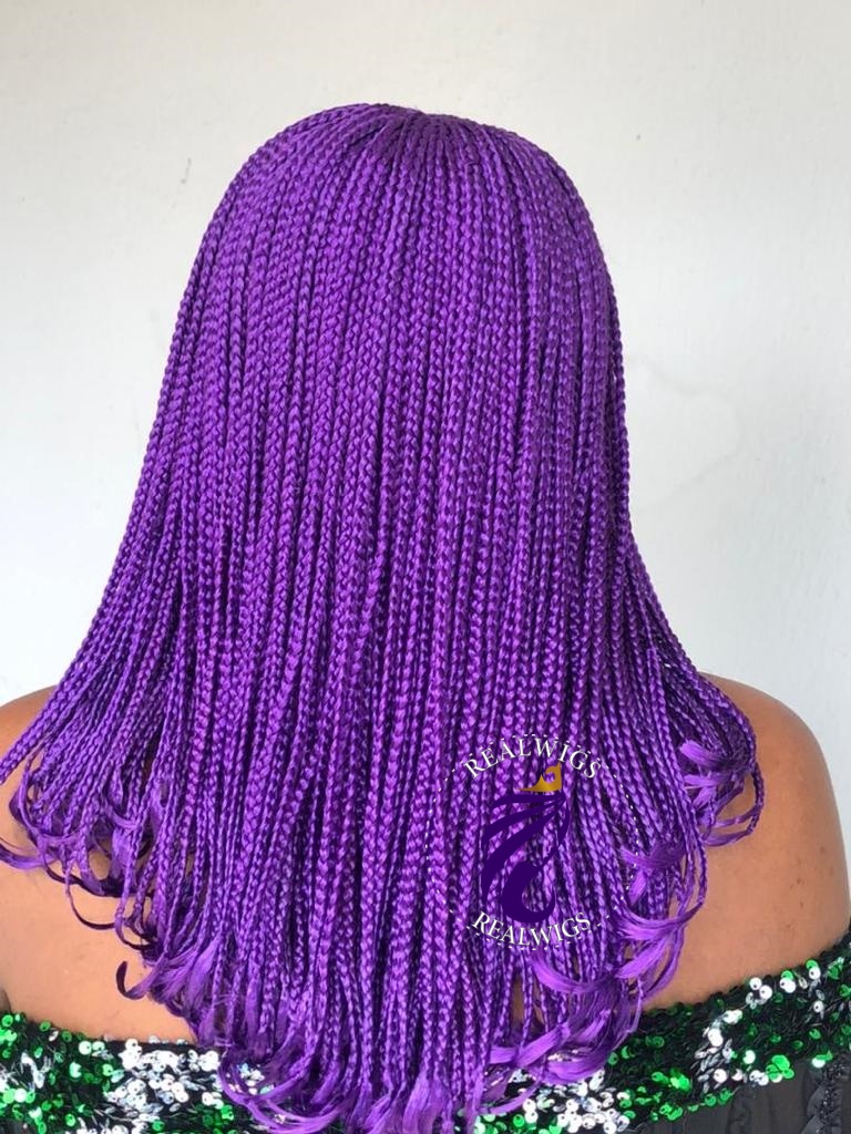 Clancy - Purple Box Braids Wig With Curly Tips (4)