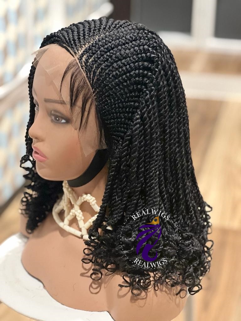 Hen - Twist Braided Lace Frontal Wig (2)