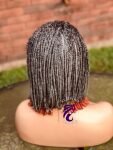 Patty – Lace Frontal Gray Short Bob Wig (1)