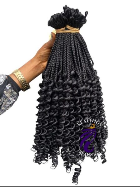 Rim - Handmade Pre-Looped Box Braids Curly Crochet Braids