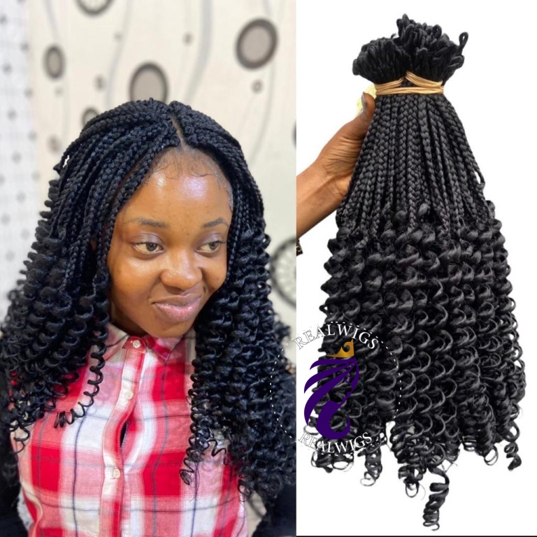 Rim – Handmade Pre-Looped Box Braids Curly Crochet Braids (1)