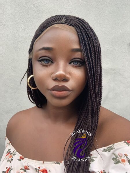 Charlie-Braided Side Cornrow Wig
