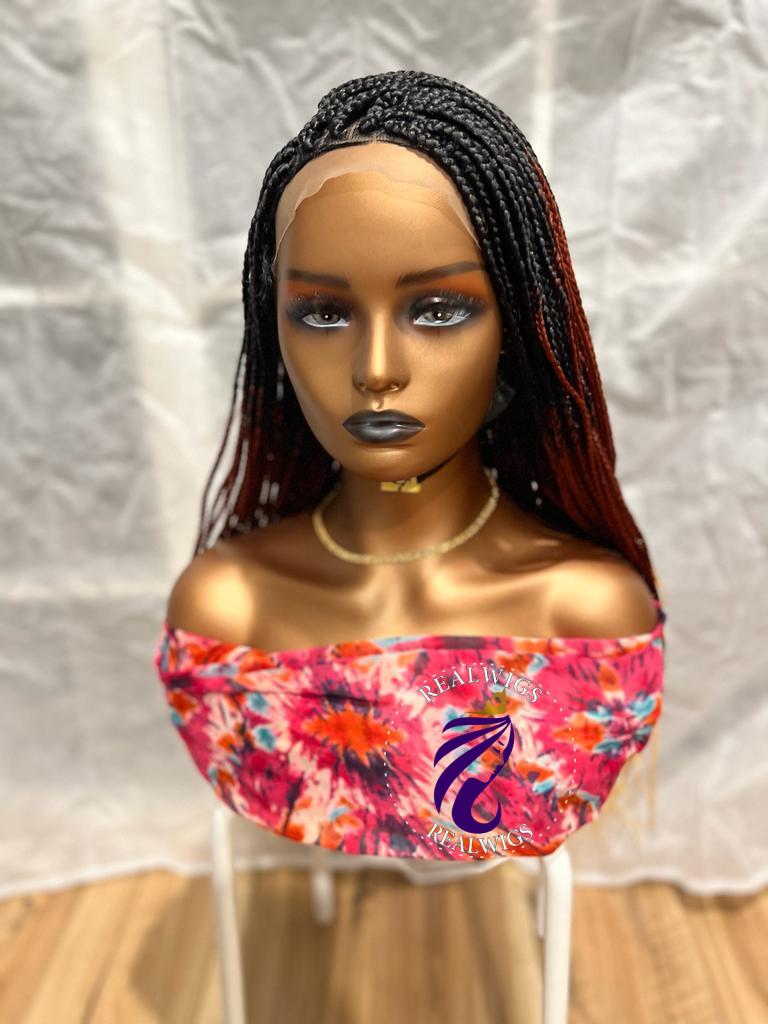 Zia- Braided Three Tone Wig