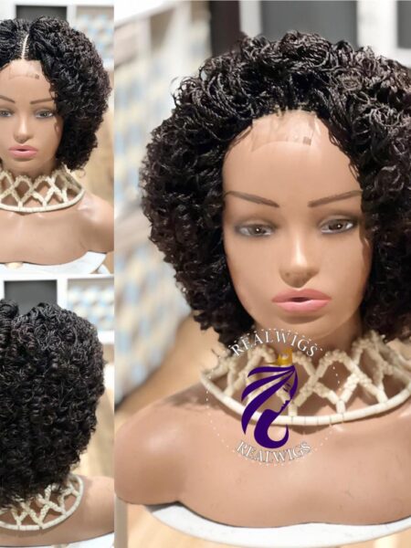 Mily- Braided Afro Wig style 001