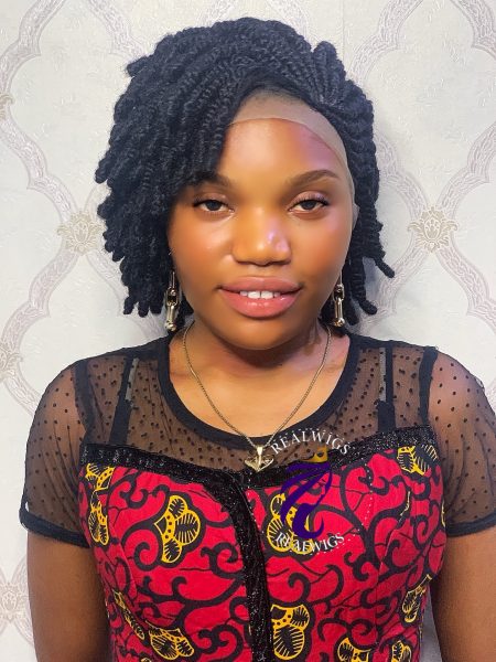 Evie- Cornrow Short Twist Wig