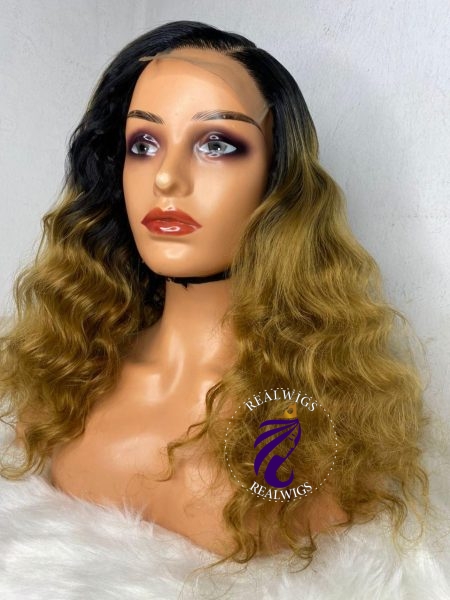 Vina- Human Hair Two Tone Wig