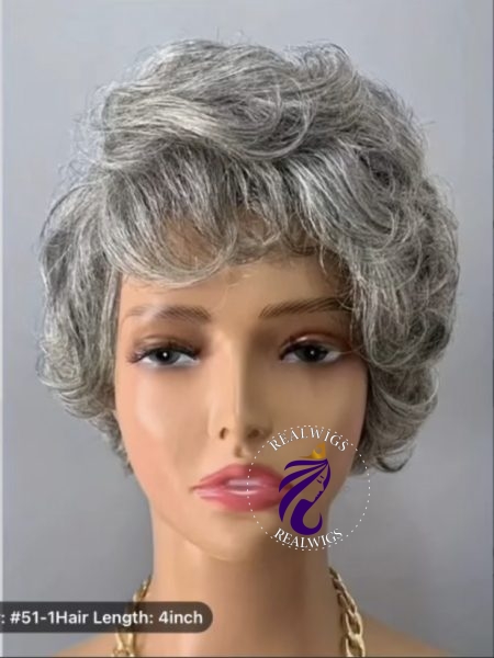 Kimberly- Human Hair Pixie Cut Wig