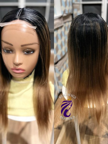 Jill- Human Hair Two Tone Wig