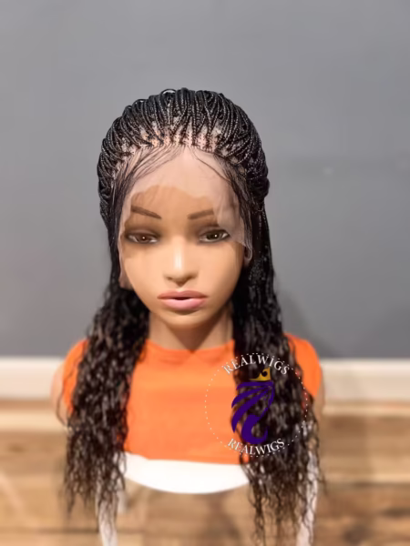 Fauxy -Braided Water Waves Wig