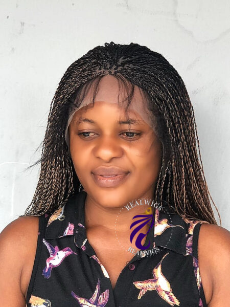 Oma-Ombre French Curly Twist Wig