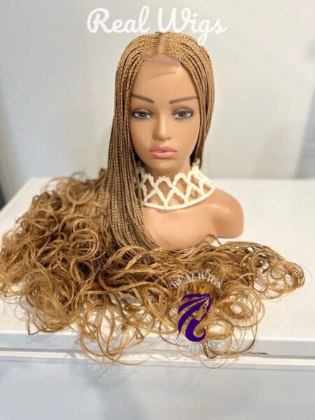JOJO- Braided French Curly Wig