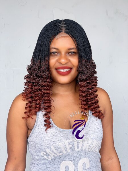 Surely- Twisted Two Tone Curly Wig